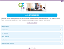 Tablet Screenshot of grangefamilydental.com.au